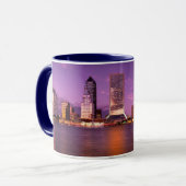 Mug Horizon de Jacksonville la Floride la nuit (Devant gauche)