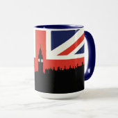 Mug Horizon | de Londres le drapeau britannique (Devant droit)
