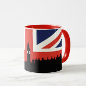 Mug Horizon | de Londres le drapeau britannique (Devant droit)