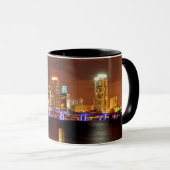 Mug Horizon de Miami la nuit, la Floride (Devant droit)