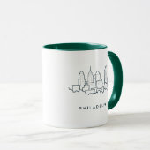Mug Horizon de Philadelphie Pennsylvanie (Devant droit)