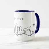 Mug Horizon de Seattle (Devant droit)