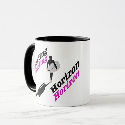 Mug Horizon de surf (Devant gauche)