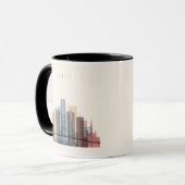 Mug Horizon de ville de Detroit, Michigan | (Devant gauche)