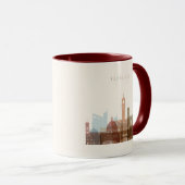 Mug Horizon de ville de Florence, Italie | (Devant droit)
