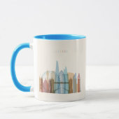 Mug Horizon de ville de Londres, Angleterre | (Gauche)
