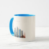 Mug Horizon de ville de Melbourne, Australie | (Devant gauche)