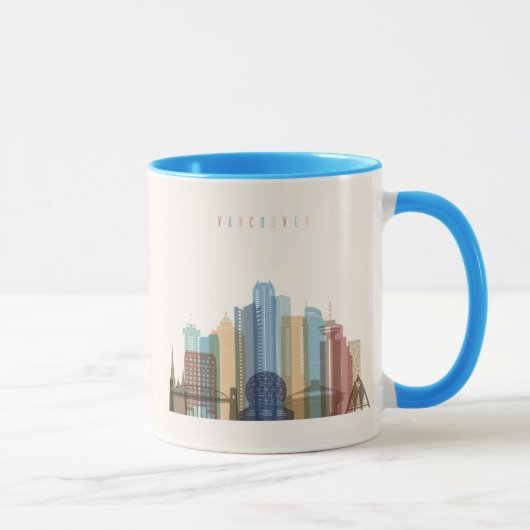 Mug Horizon de ville de Vancouver, Canada | (Droite)