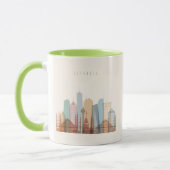 Mug Horizon de ville d'Istanbul, Turquie | (Gauche)