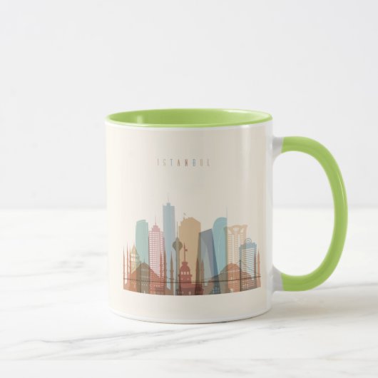 Mug Horizon de ville d'Istanbul, Turquie | (Droite)