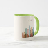 Mug Horizon de ville d'Istanbul, Turquie | (Devant droit)