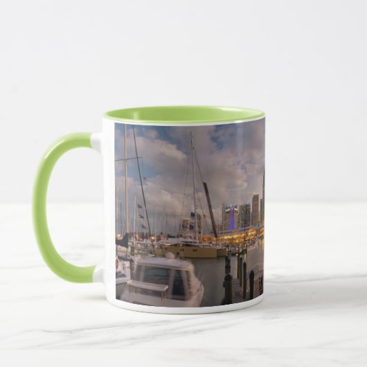 Mug Horizon financier de Miami au crépuscule (Gauche)