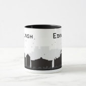 Mug Horizon noir et blanc d'Edimbourg Ecosse | (Centre)