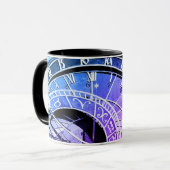 Mug Horloge Astronomique de Prague & Squelette /Czechi (Devant gauche)