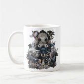 Mug Horloge Carré Deutscher Jagdterrier (Gauche)