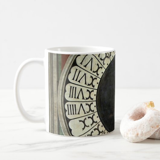 Mug Horloge dans le Duomo par Paolo Uccello (Avec donut)