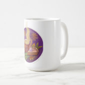 Mug horloge de chute d'illustration (Devant droit)