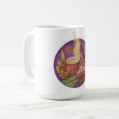 Mug horloge de chute d'illustration (Devant gauche)