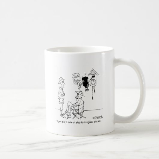 Mug Horloge de coucou légèrement irrégulière (Droite)