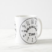 Mug Horloge de l'heure éthiopienne - Amharique et angl (Devant droit)