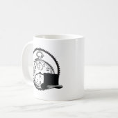 Mug horloge de steampunk, vitesse, casquette (Devant gauche)