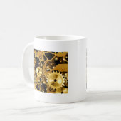 Mug Horloge des engrenages Bureau Conception Art numér (Devant gauche)