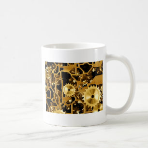 Mug Horloge des engrenages Bureau Conception Art numér