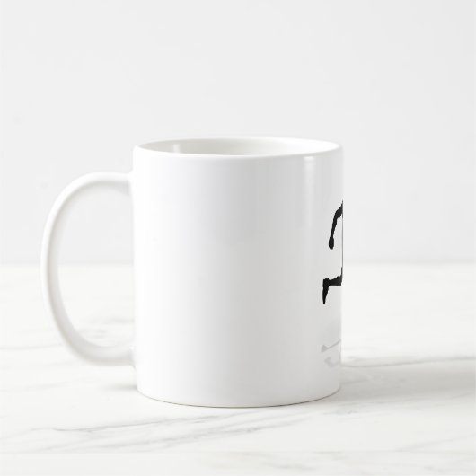 Mug Horloge en cours d'exécution (Gauche)