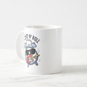 Mug Horloge Et Rouleau Funny Rock Pun (Devant gauche)