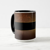 Mug Horloge Steampunk avec des engrenages anciens (Devant gauche)