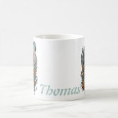 Mug Horloge Steampunk Ornate avec Roses. (Centre)