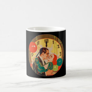 Mug Horloge vintage Art Déco du baiser de la Saint-Syl