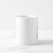 Mug Horoscope bleu de Verseau d'aquarelle (Centre)