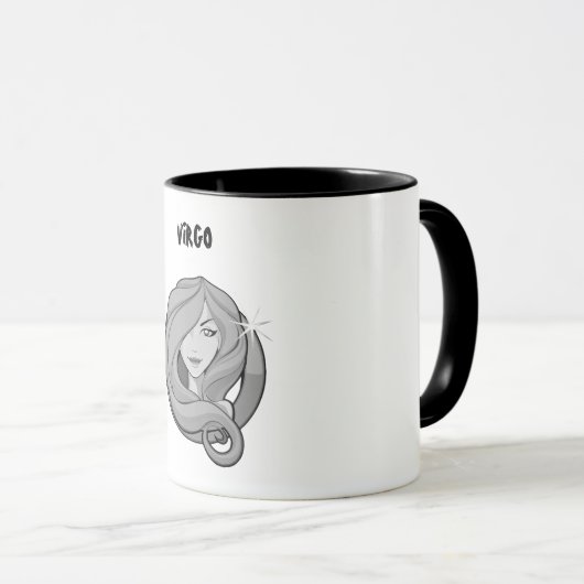 Mug Horoscope noir et blanc (Devant droit)