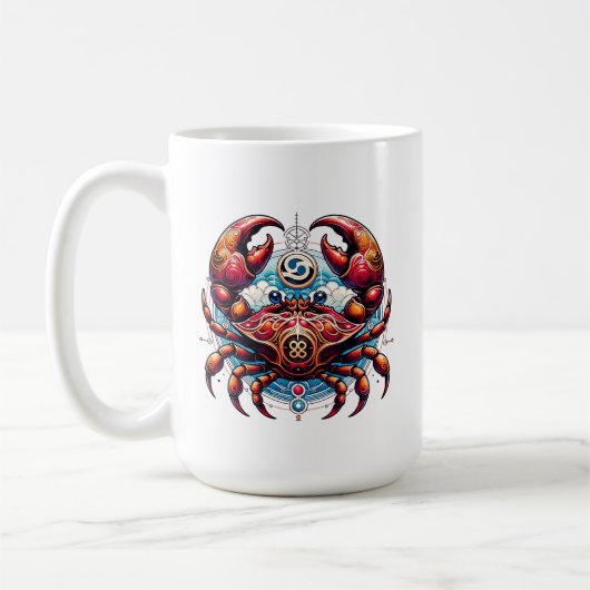 Mug Horoscope signe astrologique du cancer le crabe (Gauche)