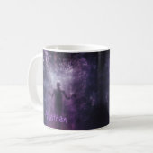 Mug Horreur Éffrayant Fantôme Purple Halloween noir (Devant gauche)