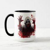 Mug Horreur murale sanglante - Halloween Éffrayant (Gauche)