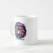 Mug Hors de ce monde l'astronaute aime l'art (Devant gauche)