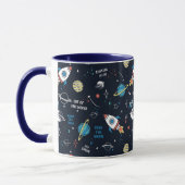 Mug Hors de ce Motif spatial mondial (Gauche)