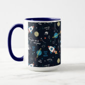Mug Hors de ce Motif spatial mondial (Gauche)