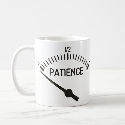 Mug Hors de la mesure de gaz de la patience (Gauche)