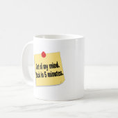 Mug Hors de mon dos d'esprit en 5 minutes (Devant gauche)