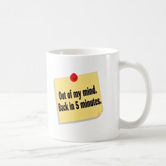 Mug Hors de mon dos d'esprit en 5 minutes (Droite)