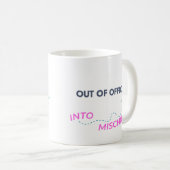 Mug Hors du bureau. Dans le malheur (Devant droit)