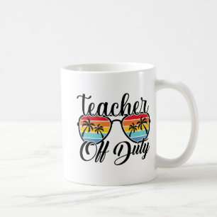 Mug Hors Service Dernier Jour De L'École Été Enseignan