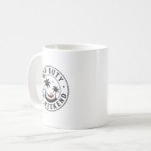 Mug Hors service le week-end Emblème de relaxation tro (Devant gauche)