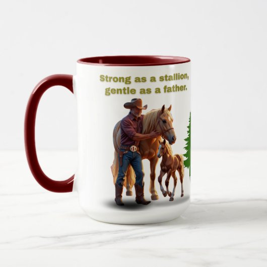 Mug Horse Dad Pride - Fête des pères Édition équestre (Gauche)
