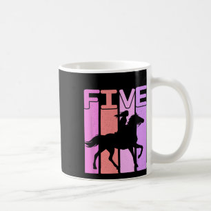 Mug Horse Girl 5e Anniversaire Équitation Équitation 5