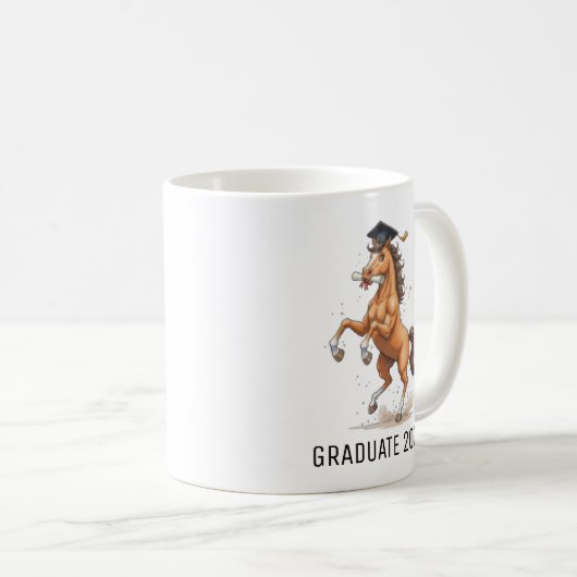 Mug Horse Graduation Personalized (Devant droit)