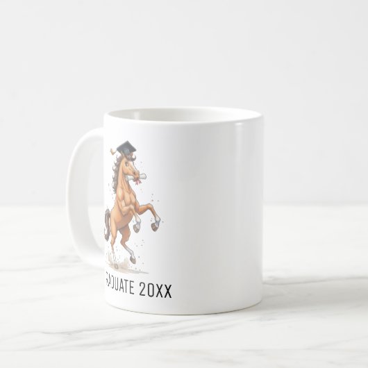 Mug Horse Graduation Personalized (Devant gauche)
